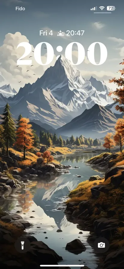 Venture into the picturesque beauty of autumn - depth effect wallpaper
