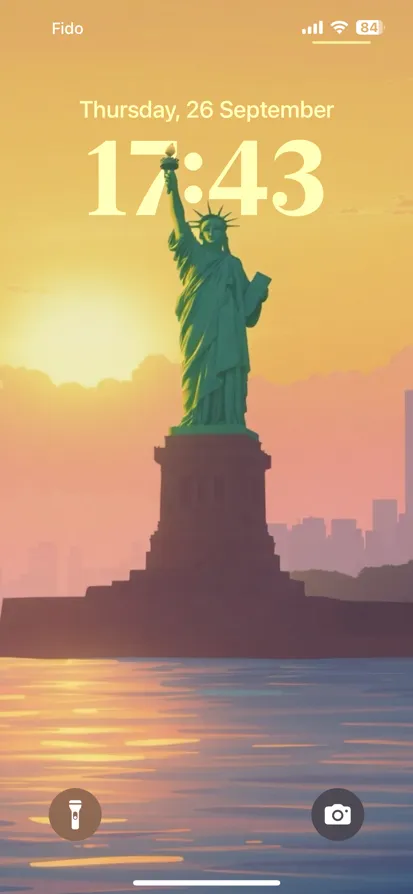 Statue of Liberty at Sunset