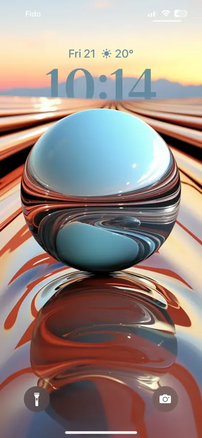 Abstract 3D ball with depth, vibrant colors, and smooth curves, creating an intriguing visual. - depth effect wallpaper