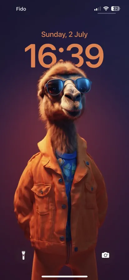 Stylish camel wearing sunglasses next to a unique plant-based jack, creating a playful and quirky vibe.