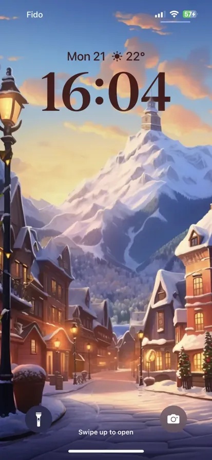 Majestic snowy mountains against a colorful sunset sky, evoking serene beauty and awe-inspiring tranquillity city