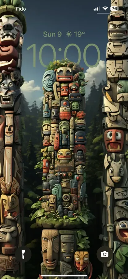 Vibrant indigenous totem poles display rich cultural heritage at Vancouver High, a popular tourist attraction.